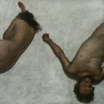 Адам и Ева. Грехопадение. 2012. Холст, масло. 60×60