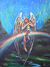 Ангел на радуге