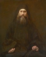 Преподобный Силуан Афонский. 2018. Холст, масло. 50/40